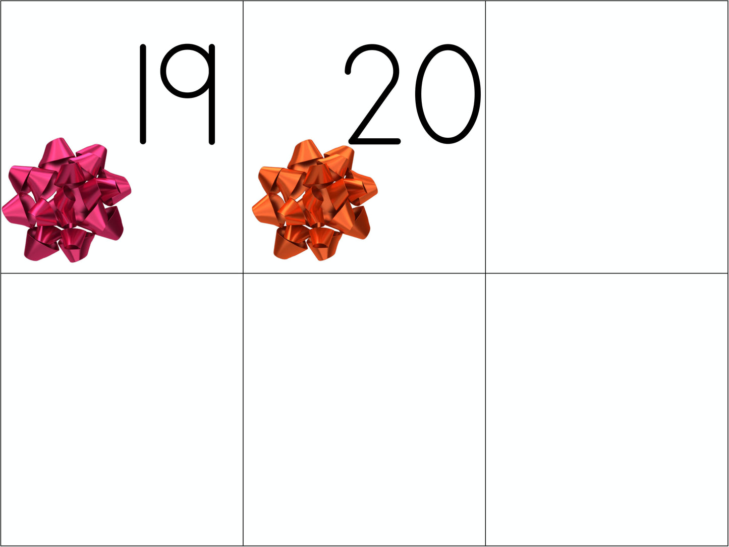 Christmas Bow Counting FREEBIE!