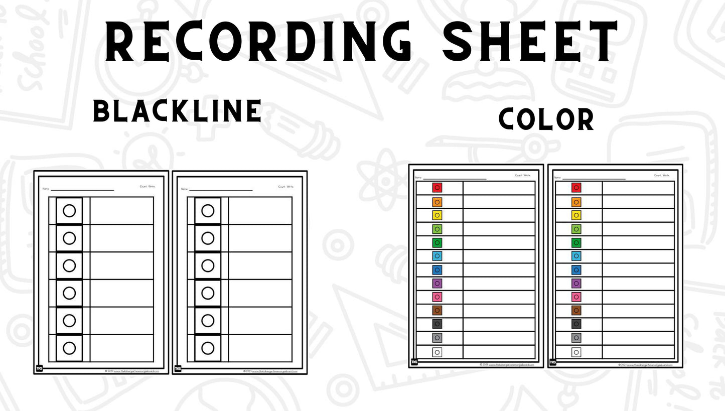 Pattern Blocks Mats And Snap Cubes Mats: Build It Up! Year Long Bundle