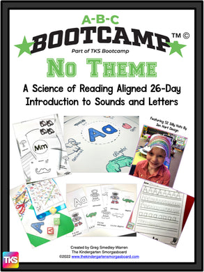 ABC Bootcamp: A 26-Day Introduction to Letters and Sounds (No Theme)