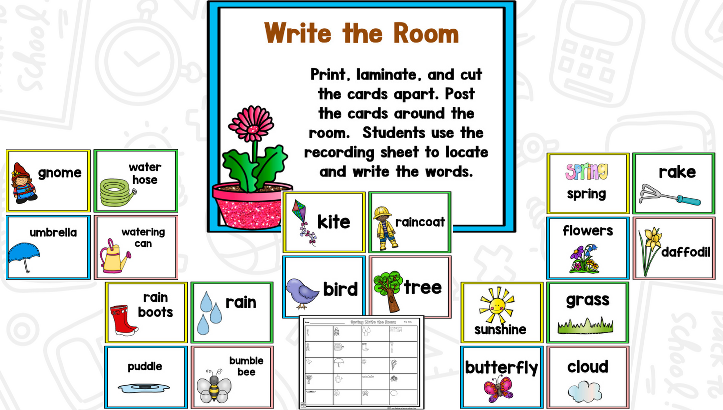 Puddle Jumper: Spring Math and Literacy Centers