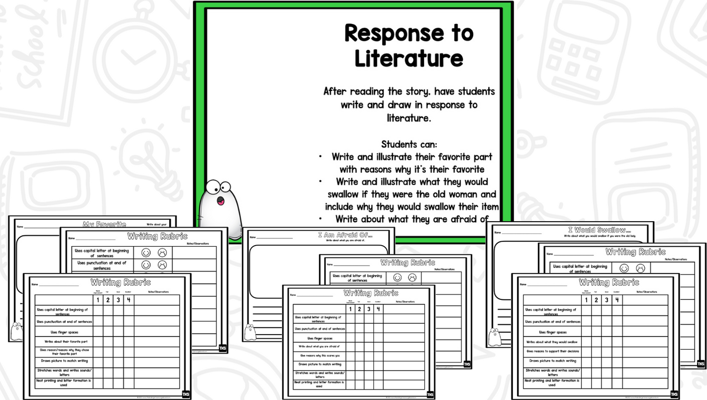 There Was an Old Lady Who Swallowed A Ghost - Reading Comprehension Strategies - Read It Up!
