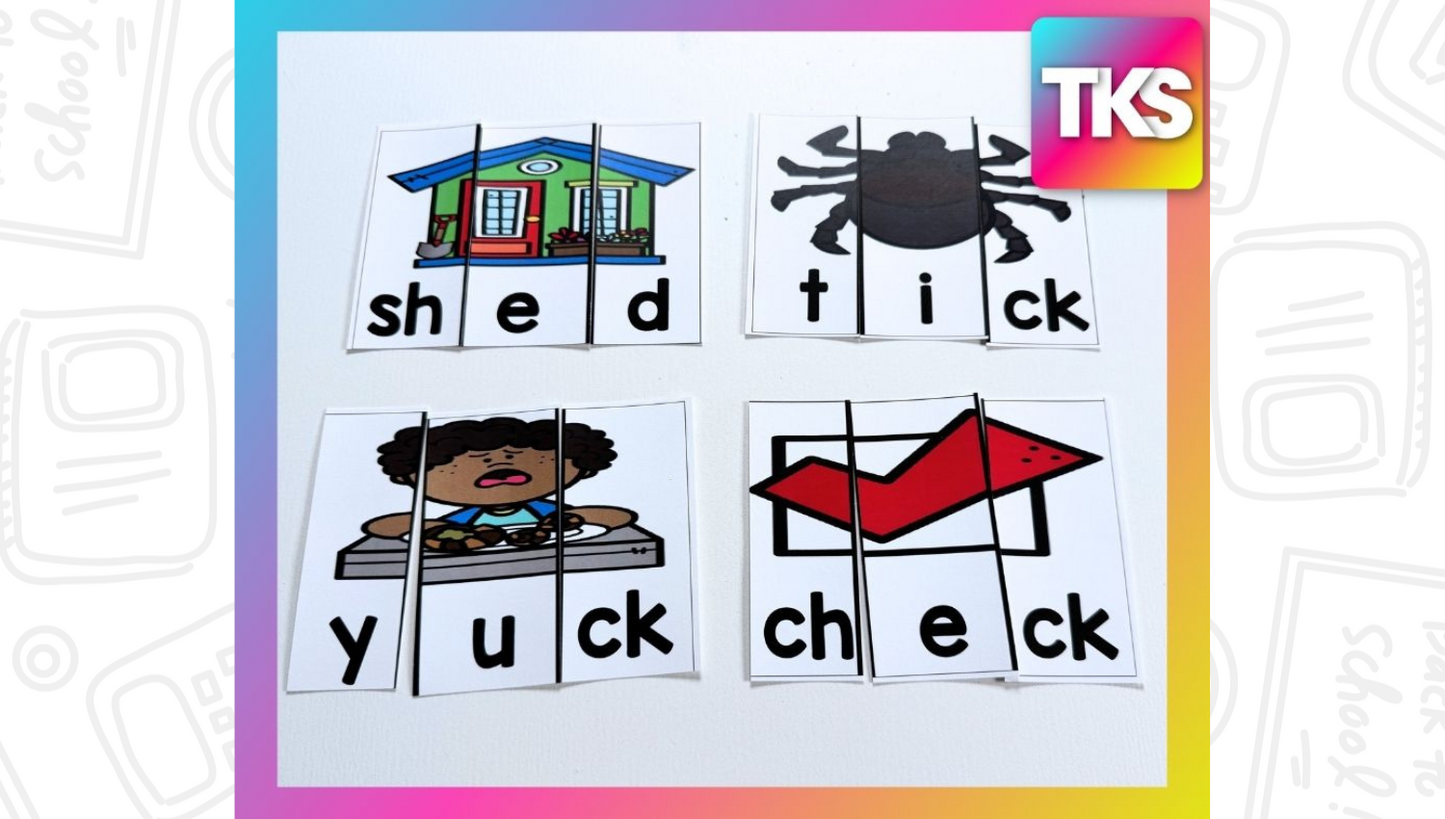 See It Say It Spell It Blends & Digraphs Phonics & Phonemic Awareness Activities