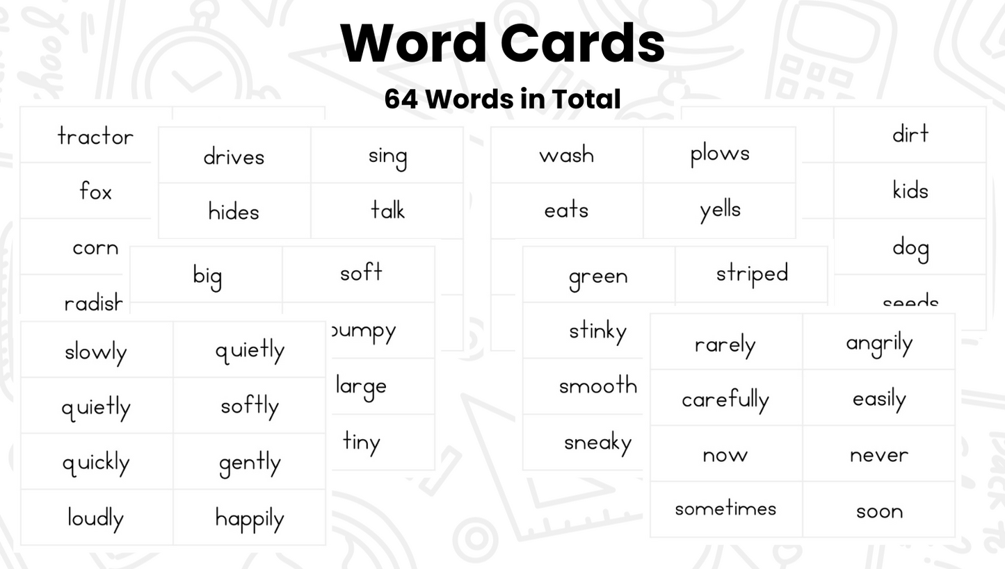 Fix It Up! Farmer Fox's Parts of Speech Garden Grammar & Writing