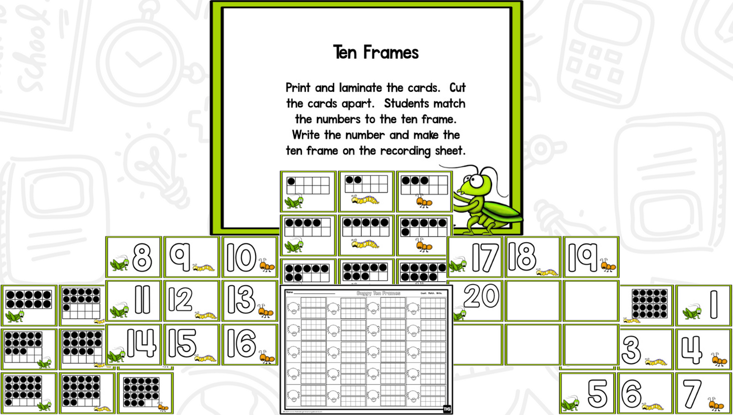 Bugging You to Learn: Bugs Math and Literacy Centers