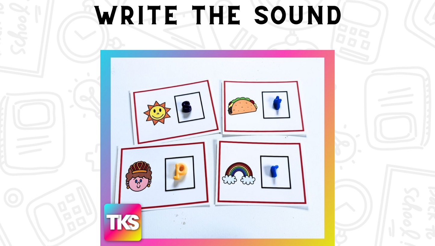 See It! Say It! Spell It! Letters and Beginning Sounds Activities for Kindergarten