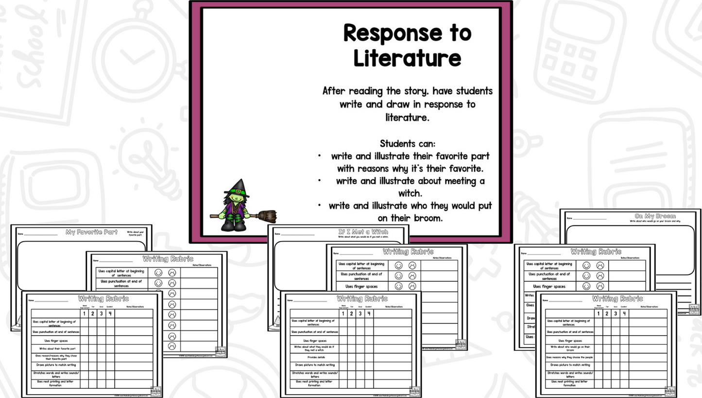 Room On The Broom Unit--Sequencing, Writing, And Activities