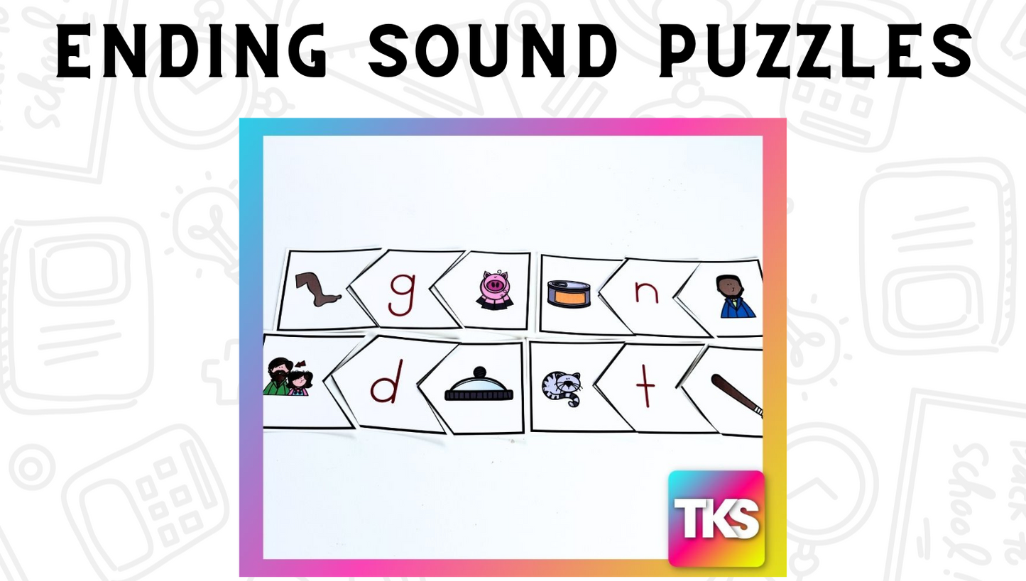 See It! Say it! Spell It! Ending Sounds Phonics