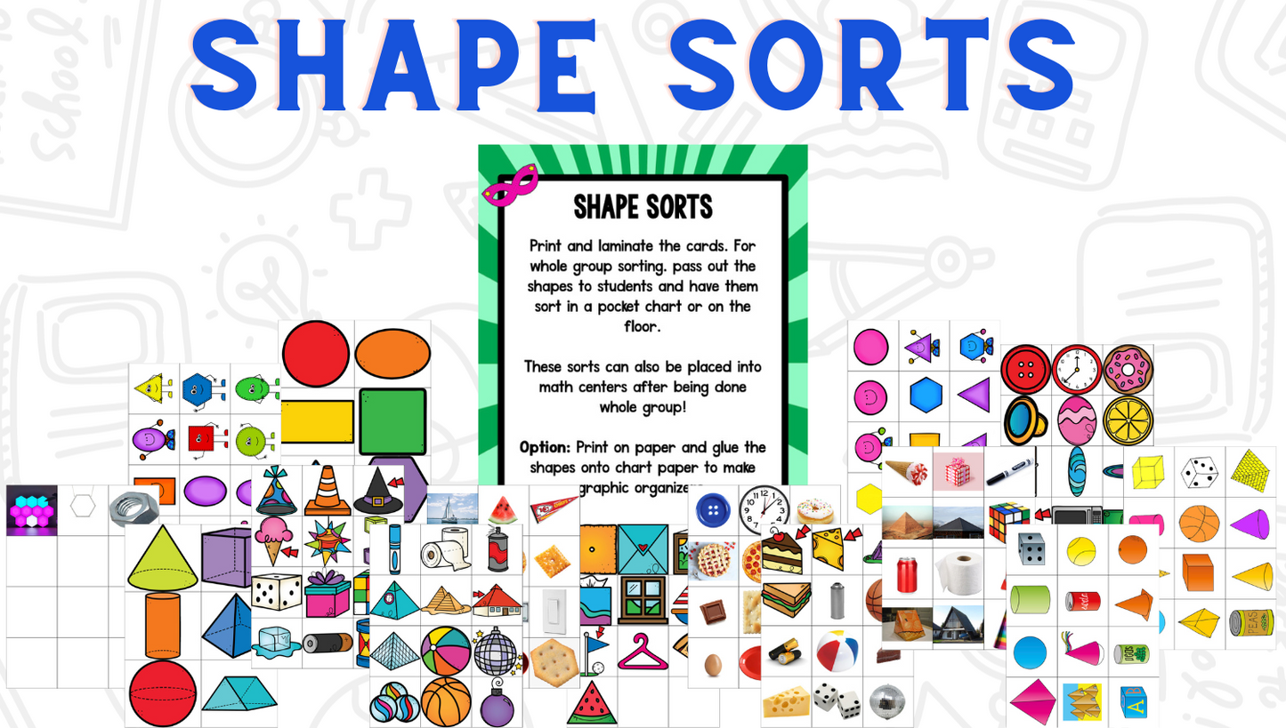 Shapes Bootcamp: A 2D and 3D Shapes Unit (Superhero Theme)