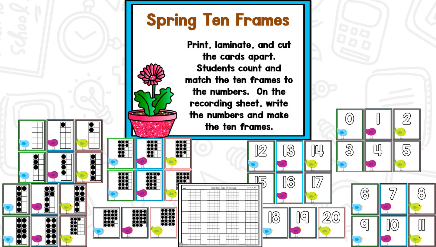 Puddle Jumper: Spring Math and Literacy Centers