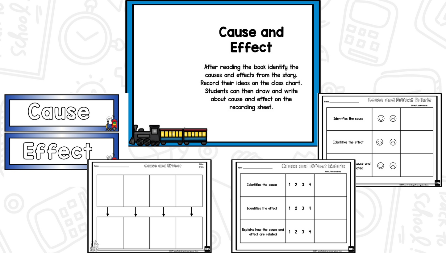 Polar Express Bundle - Comprehension Lessons, Activities, PLUS Center Activities Kindergarten