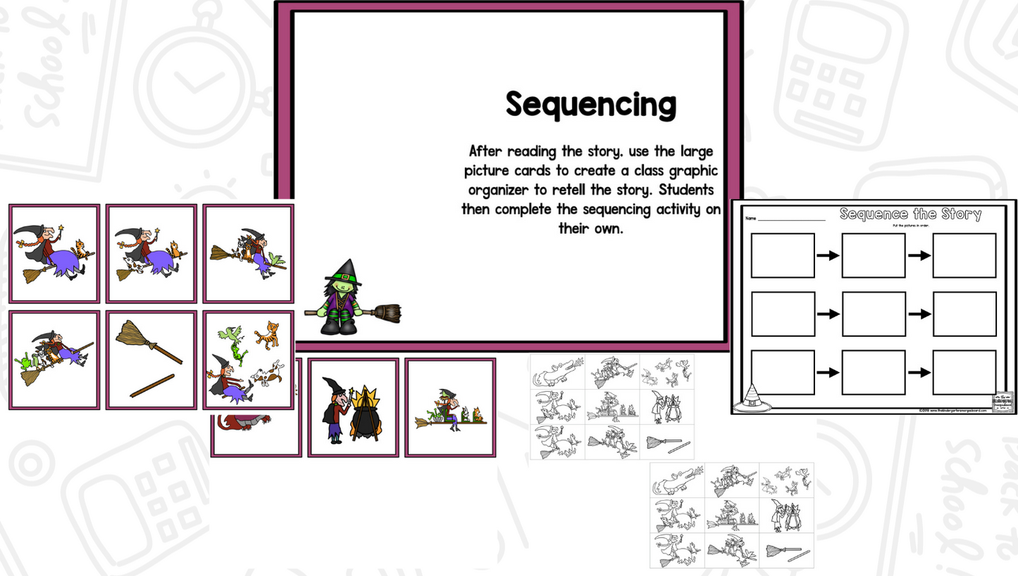 Room On The Broom Unit--Sequencing, Writing, And Activities