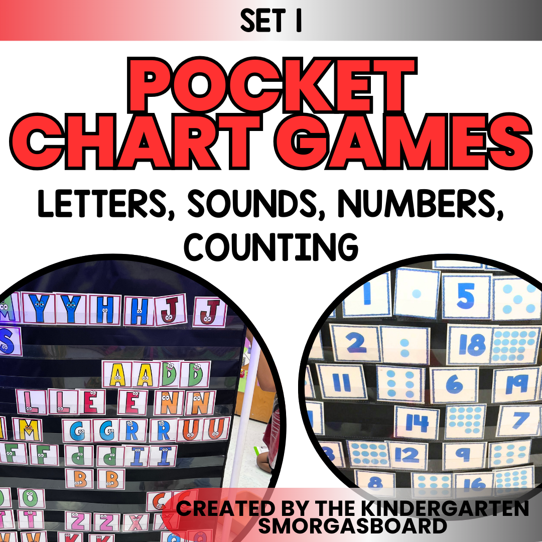 Pocket Chart Centers And Pocket Chart Activities-Phonics And Math