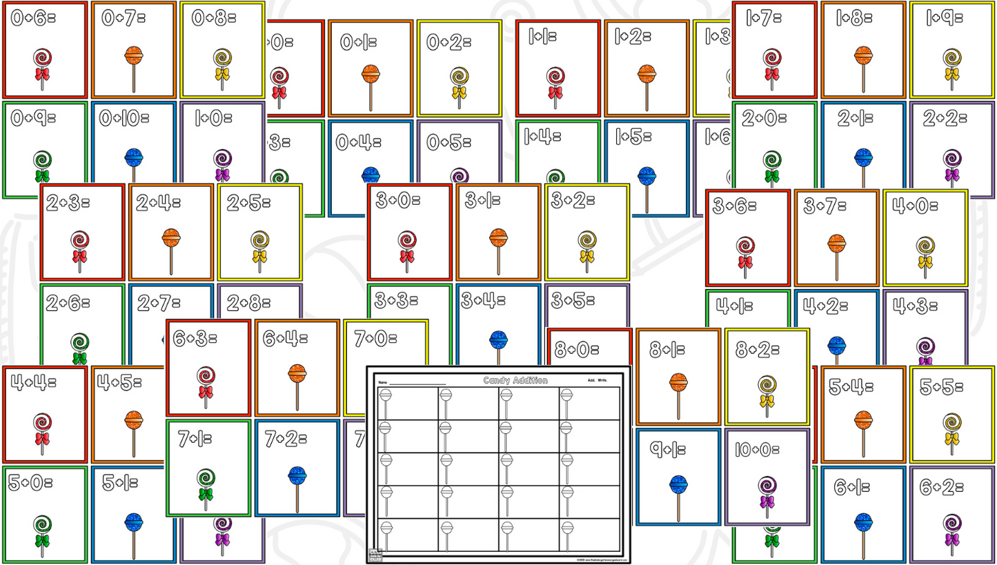 Candy Land Math & Literacy Centers