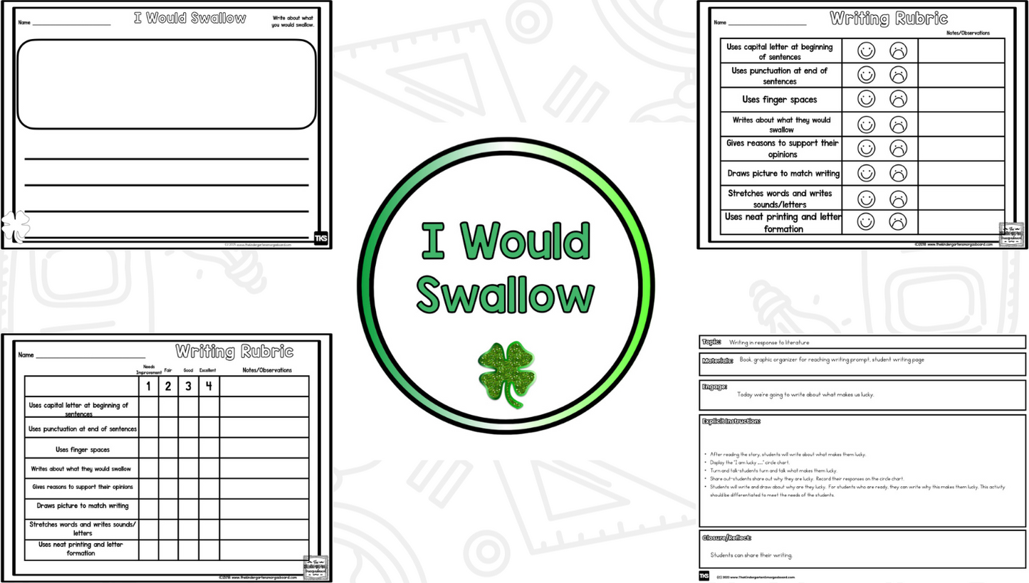 Read It Up! There Was An Old Lady Who Swallowed A Clover