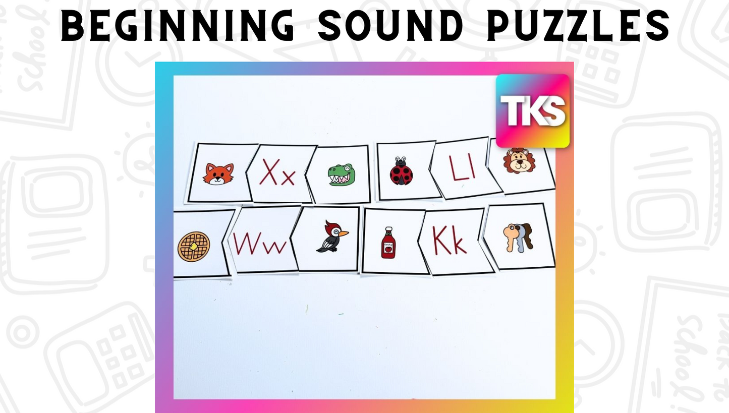 See It! Say It! Spell It! Letters and Beginning Sounds Activities for Kindergarten