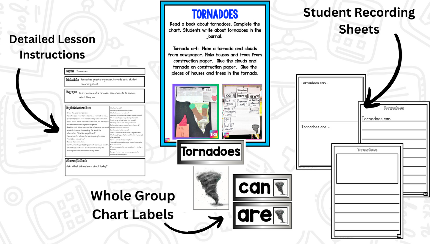 Weather: A Research and Writing Project! Science & ELA Activities Including Weather Vocabulary