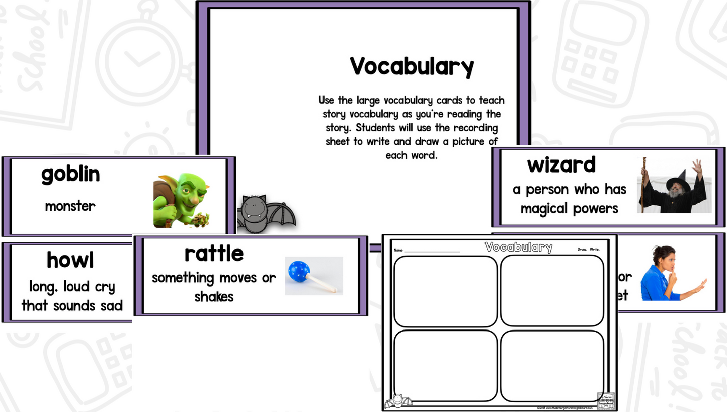 Bats and Fall Reading Comprehension | October Literacy Lessons for There Was an Old Lady Who Swallowed A Bat