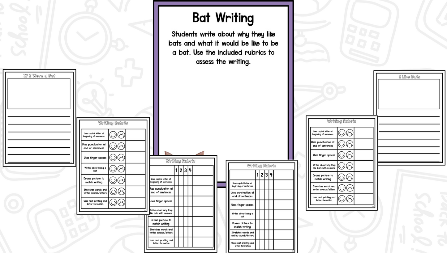 All About Bats: Science Activities for Kindergarten And First Grade