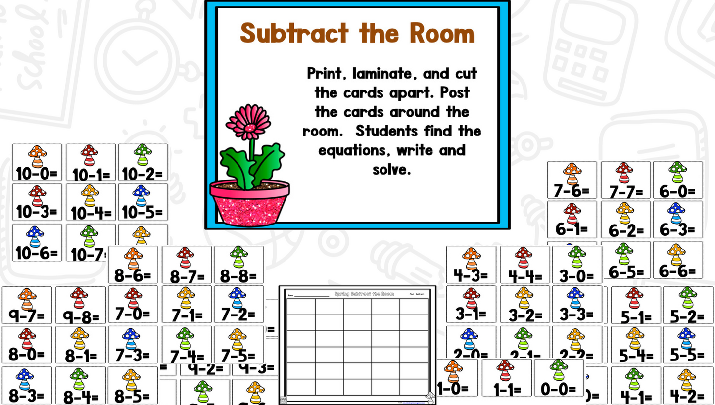 Puddle Jumper: Spring Math and Literacy Centers