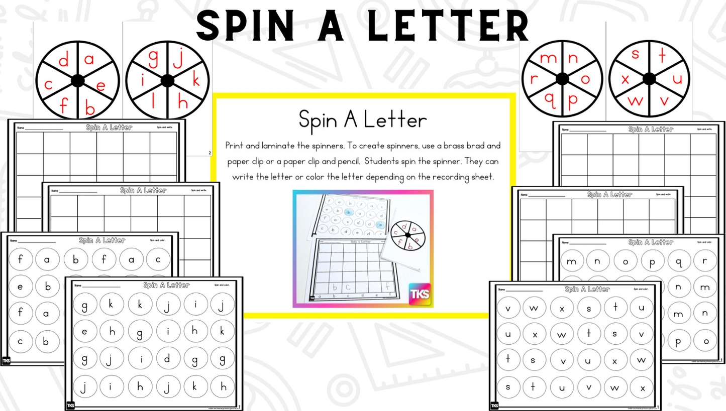 See It! Say It! Spell It! Letters and Beginning Sounds Activities for Kindergarten