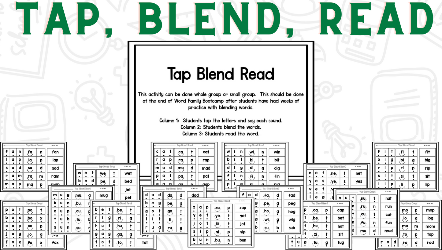 Word Family Bootcamp (Army Theme)