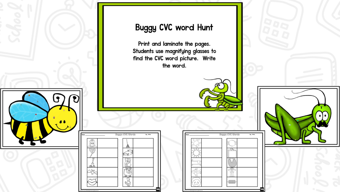 Bugging You to Learn: Bugs Math and Literacy Centers