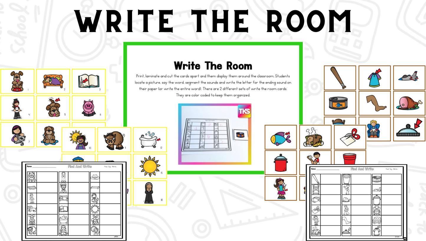 See It! Say it! Spell It! Ending Sounds Phonics