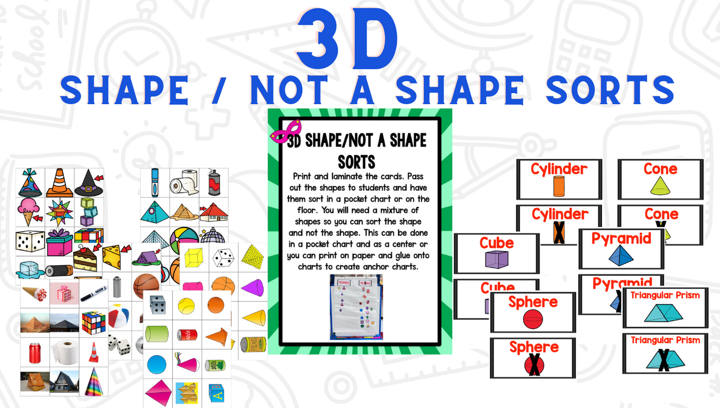 Shapes Bootcamp: A 2D and 3D Shapes Unit (Superhero Theme)