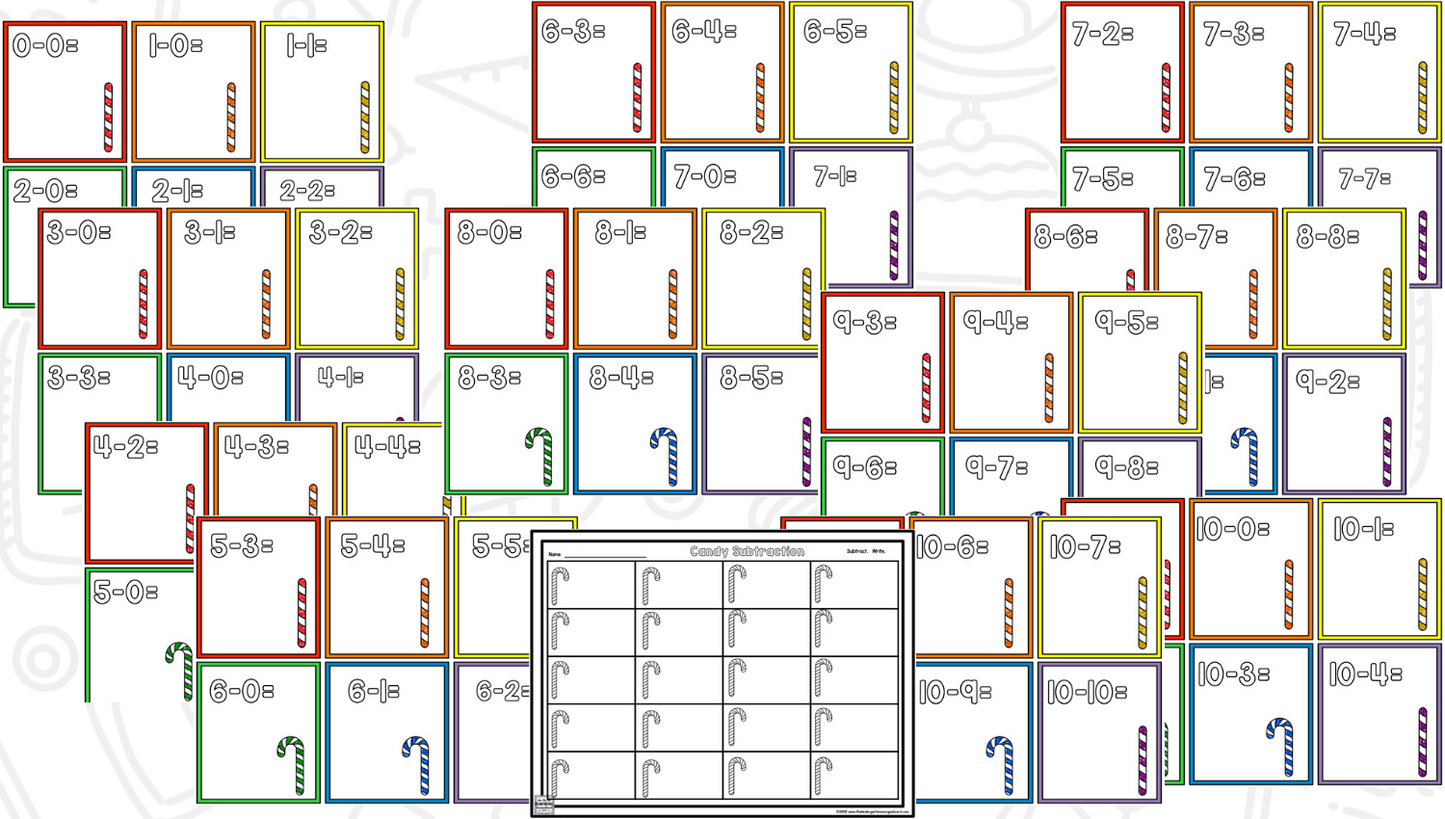 Candy Land Math & Literacy Centers