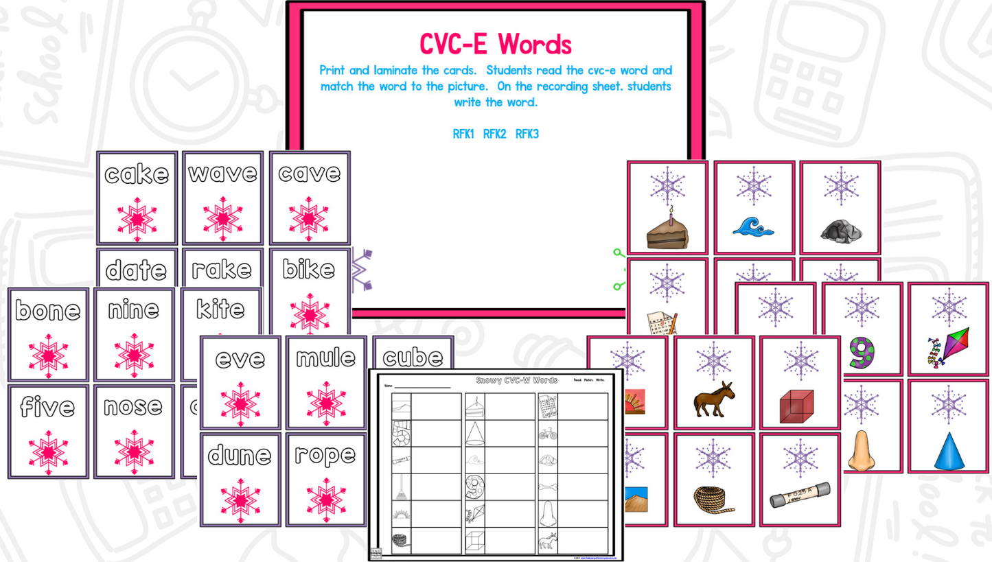 Snow! A Winter Math and Literacy Unit