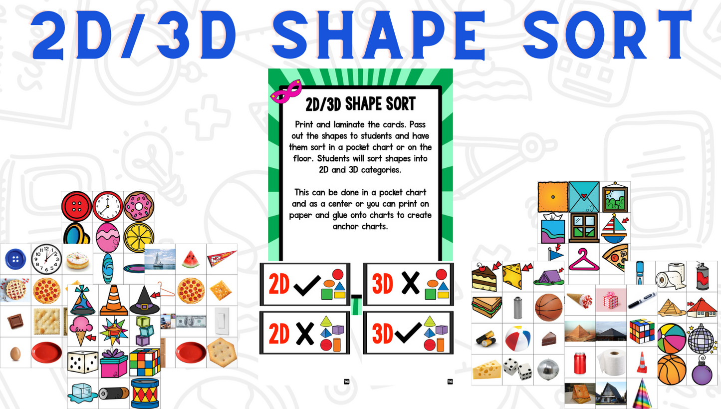 Shapes Bootcamp: A 2D and 3D Shapes Unit (Superhero Theme)