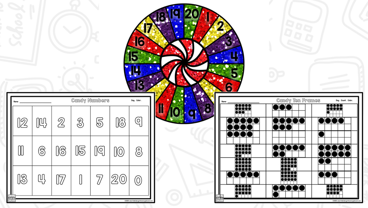 Candy Land Math & Literacy Centers