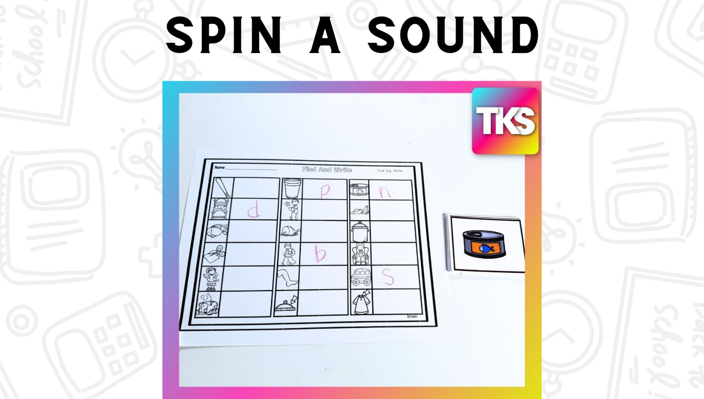 See It! Say it! Spell It! Ending Sounds Phonics