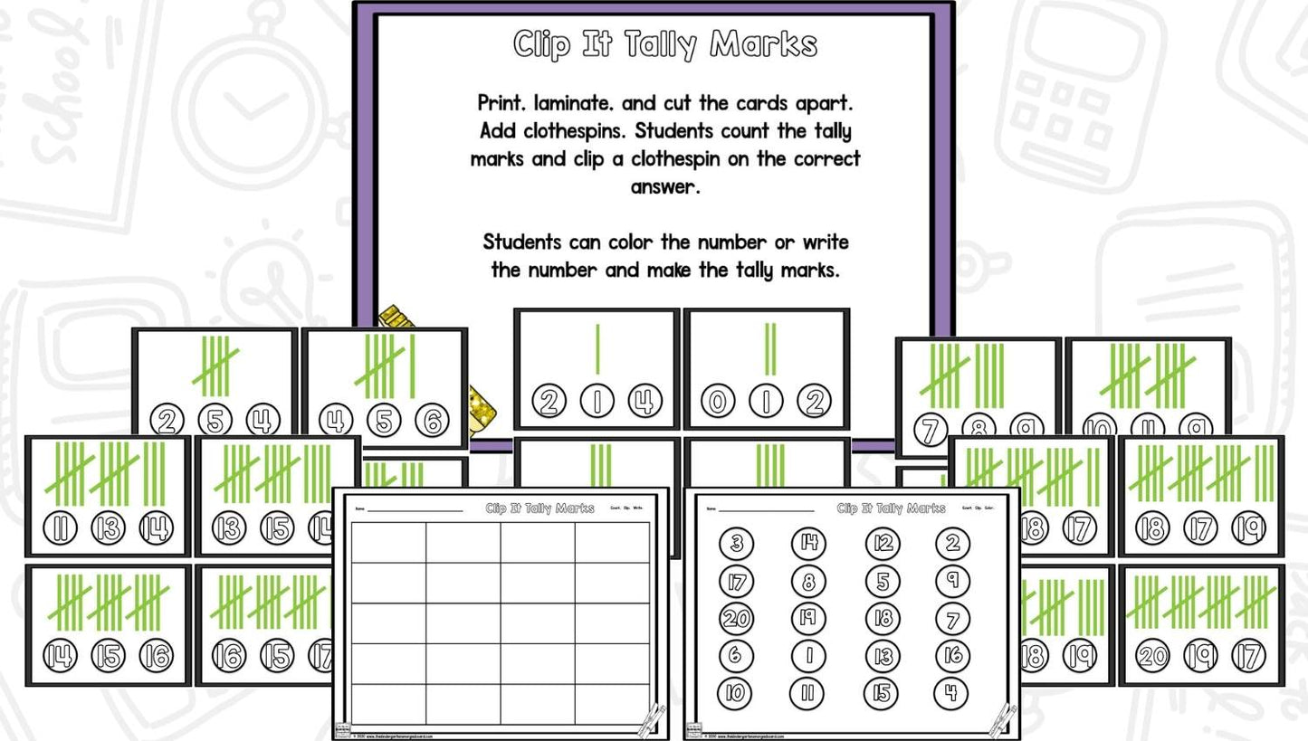 Clip It! Learn It! Math and Literacy Centers