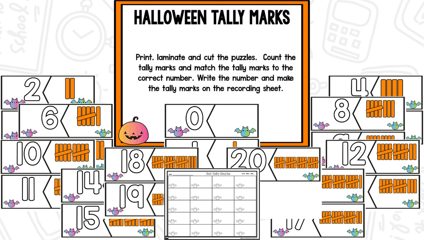 October Centers for Kindergarten | 13 Halloween Math & Literacy Games
