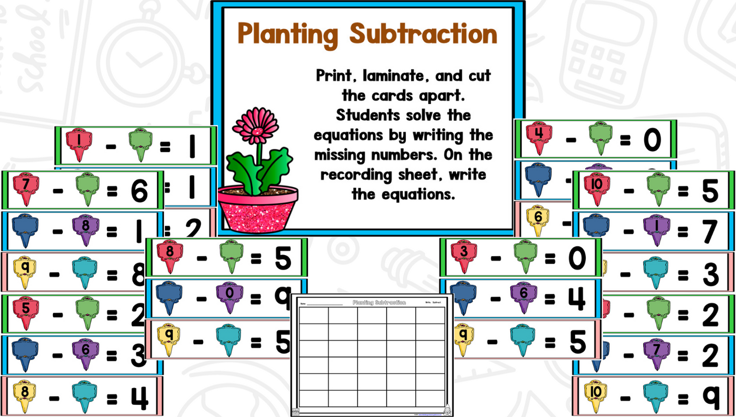 Puddle Jumper: Spring Math and Literacy Centers