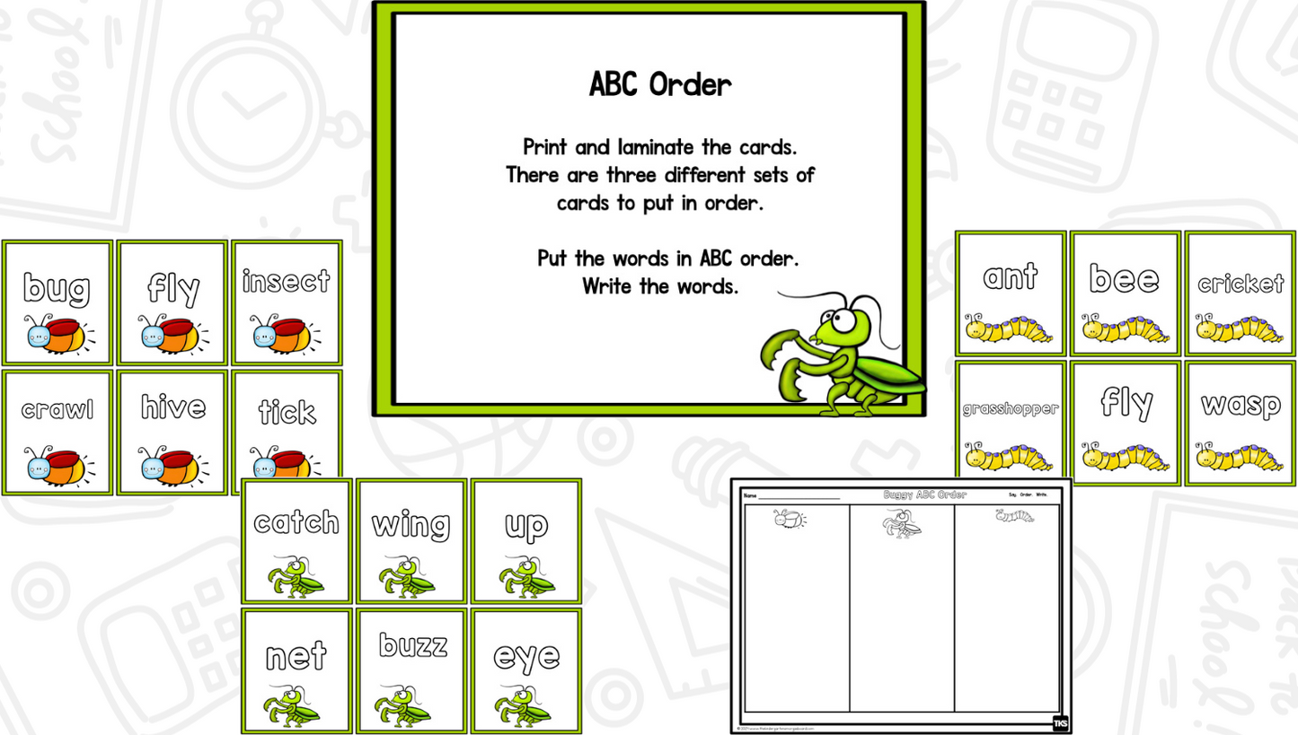 Bugging You to Learn: Bugs Math and Literacy Centers