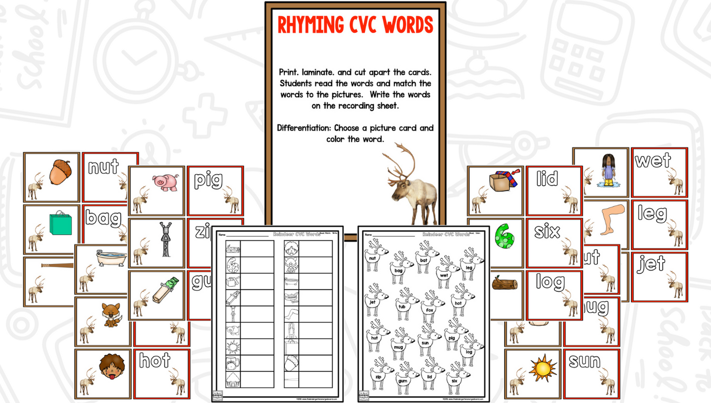 Reindeer: A Research and Writing Project PLUS Centers!