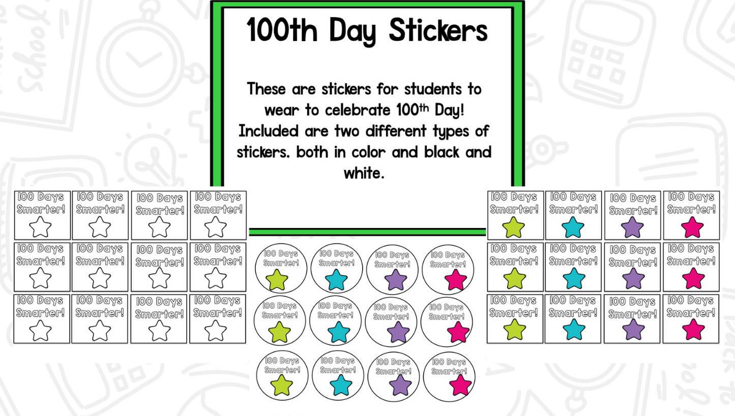 100th Day of School Celebration