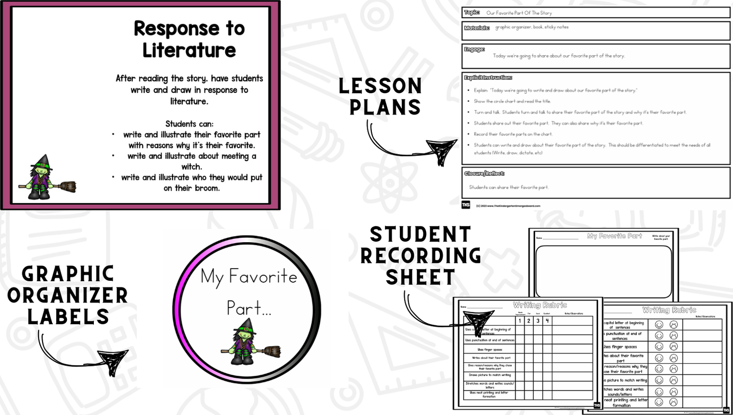 Room On The Broom Unit--Sequencing, Writing, And Activities