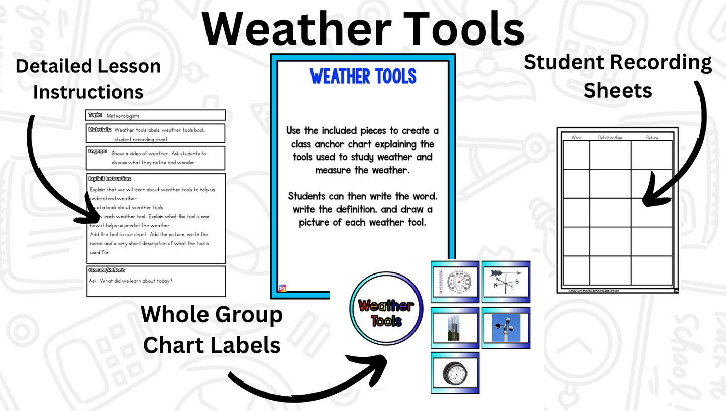 Weather: A Research and Writing Project! Science & ELA Activities Including Weather Vocabulary