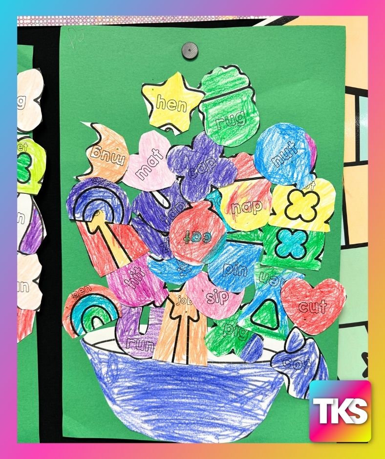 Lucky Charms Sight Words, CVC Words, & Letters Phonics Project