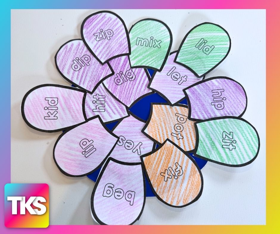 Flowering Phonics Spring Editable Project - Phonemic Awareness - Sight Words, CVC Words, Letters, Sounds & More