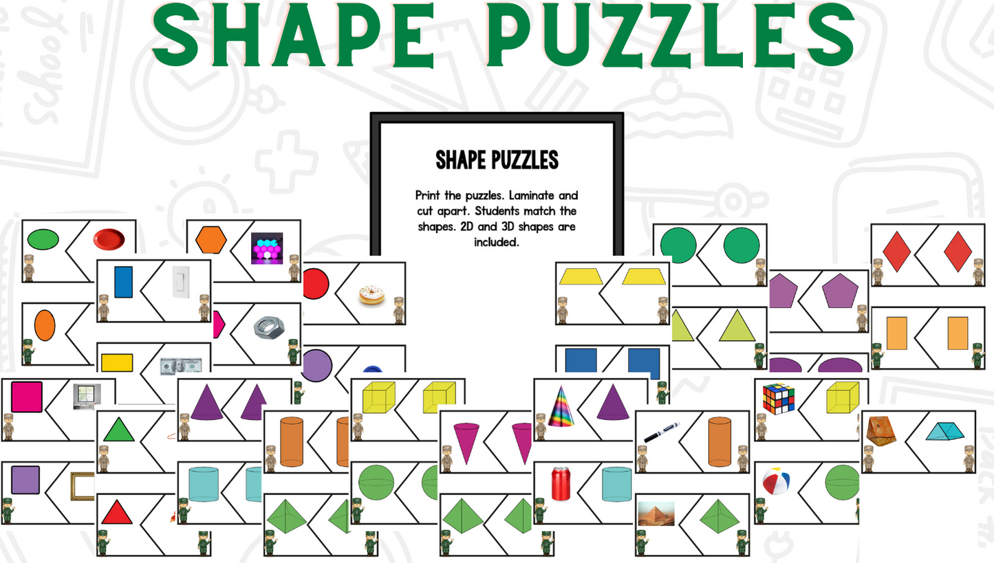 Shapes Bootcamp: A 2D and 3D Shapes Unit (No Theme)