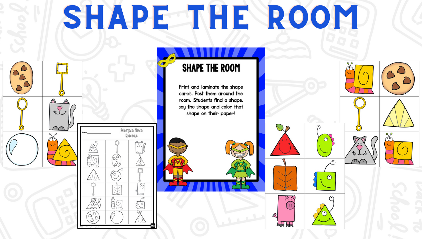 Shapes Bootcamp: A 2D and 3D Shapes Unit (Superhero Theme)