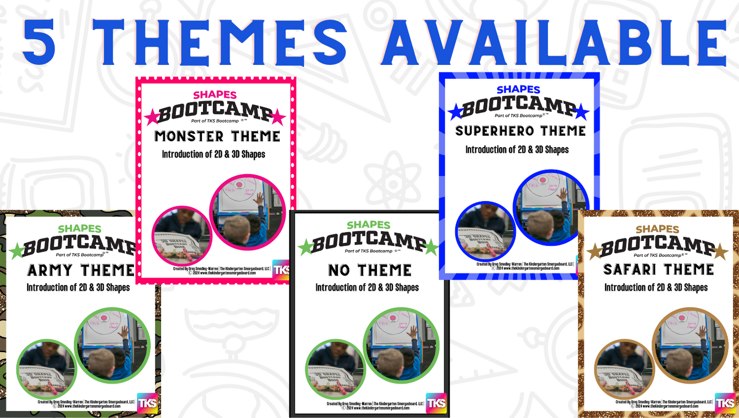 Shapes Bootcamp: A 2D and 3D Shapes Unit (Superhero Theme)