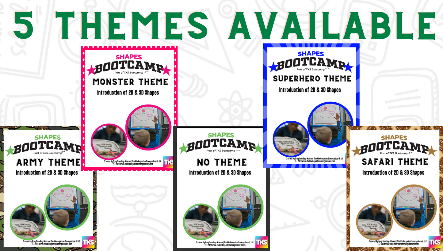 Shapes Bootcamp: A 2D and 3D Shapes Unit (Army Theme)