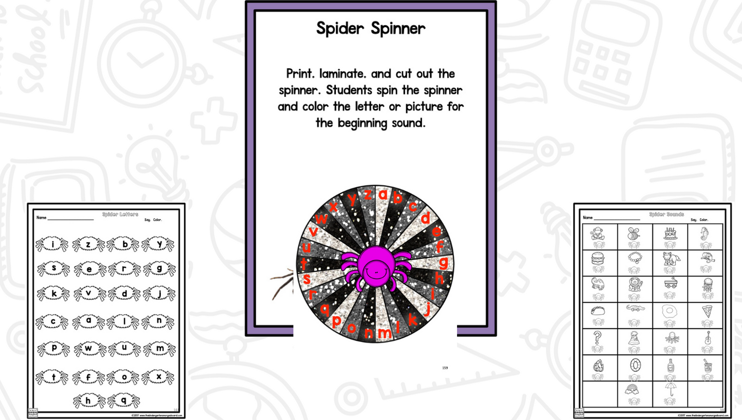 All About Spiders: Science Activities for Kindergarten And First Grade