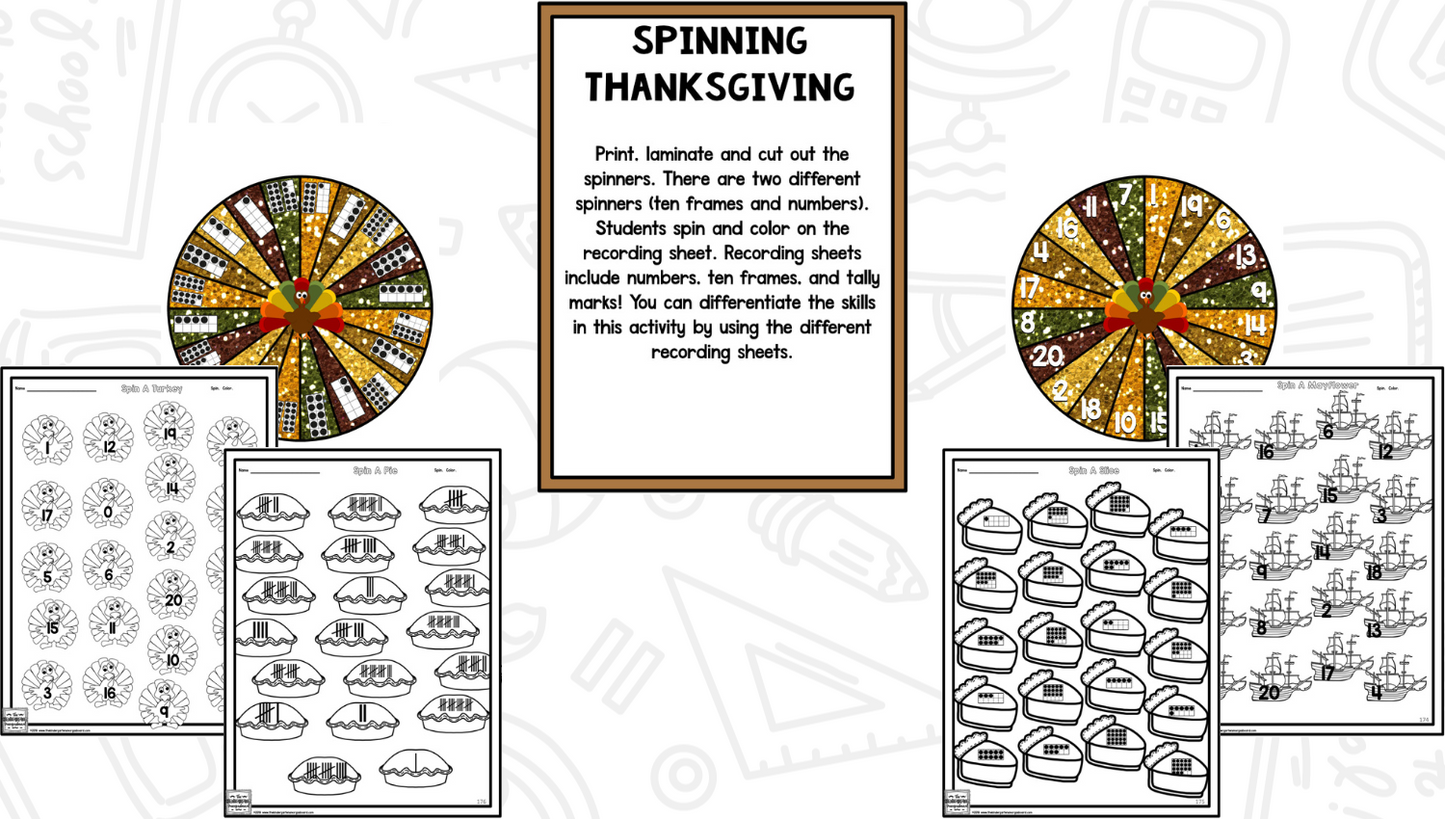 Thanksgiving: A Research and Writing Project PLUS Centers!