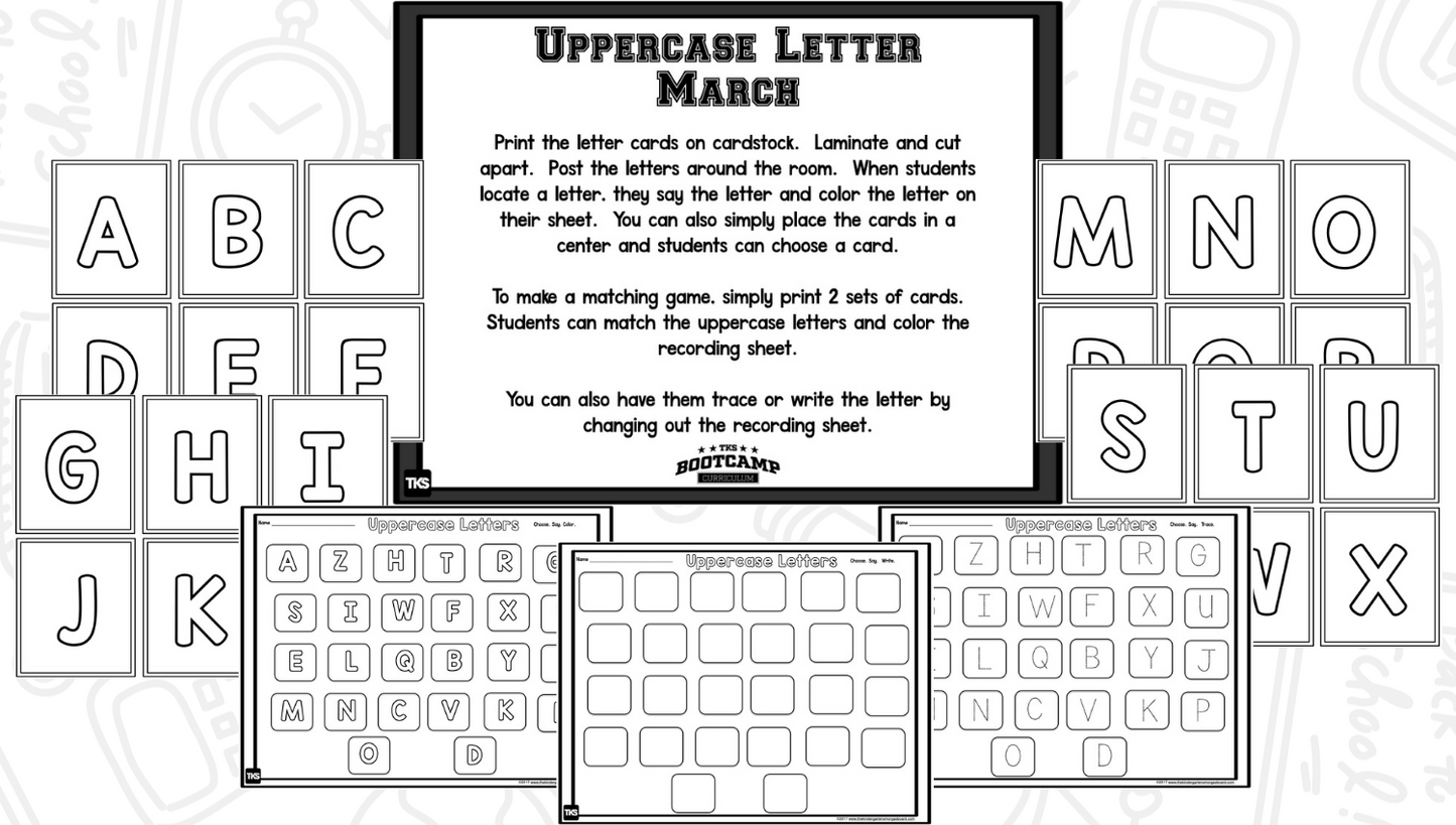 ABC Bootcamp: A 26-Day Introduction to Letters and Sounds (No Theme)